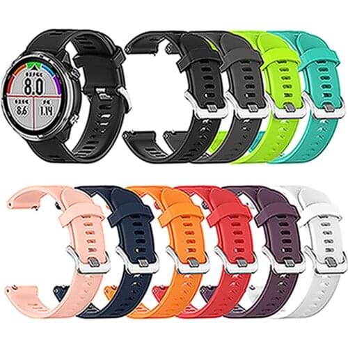 20mm Silicone Wristband for Garmin Forerunner 645 Smart Watch Replacement Watch Band Sports Strap Bracelet