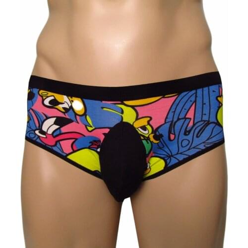 Sissy panties Sexy Mens Underwear Jock Straps Briefs Bikini cartoon cotton Men Jockstraps Gay Penis Pouch men boxer G Strings M