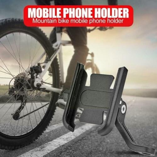 Universal Metal Bike Phone Rack Aluminum Alloy Bicycle Mobile Holder Mount Handlebar Bike Motorcycle Phone L3E7