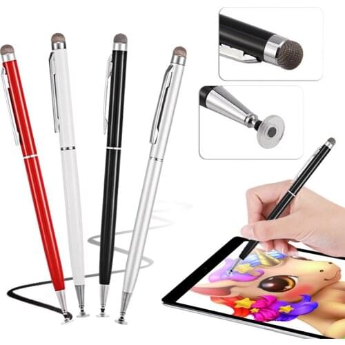Universal 2 In 1 Stylus Pen Tablet Drawing Writing Capacitive Pencil for iphone Android Touch Screen Mobile Stylus Laptop Pen