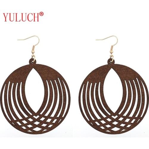 YULUCH 2018 Fashion Women Jewelry Accessories Earrings for Ethnic Graphic Open Eyes Pendant Pop Earrings Gifts
