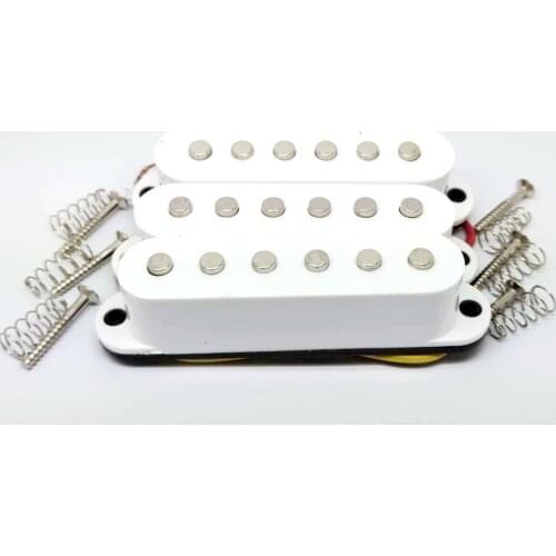 1 Sets 3 Pcs Single Coil Pickup for FD ST SQ Electric Guitar Parts ,White cover