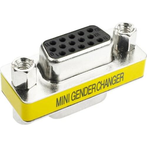 10 pcs Female to Female VGA HD 15 Pin Gender Changer Converter Adapter for Sega Dreamcast VGA cable