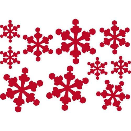 2017 White Winter Christmas Snowflake Decals Merry Christmas Holiday Ornaments Decor Glass Market Window Decoration Mural M-207