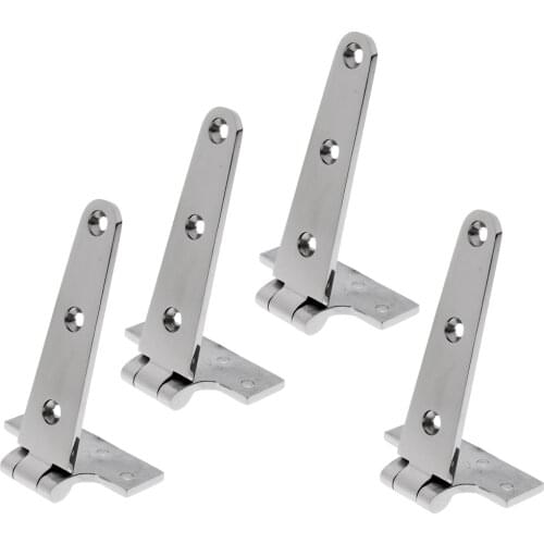 4 Pieces Marine Grade 316 Stainless Steel 6'' Door Hatch Hinge Boat/Yacht Hardware High polished surface Professional