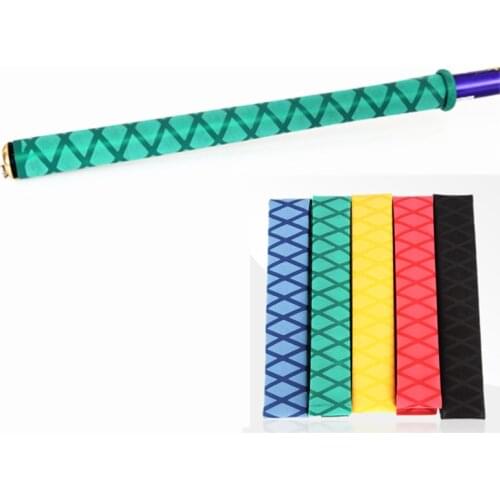 5 Colors 100cm Sweatband Nonslip Heat Shrink Tube Fishing Rod Handle Grip Golf Tennis Racket Sleeving Grip 30/35mm Dia