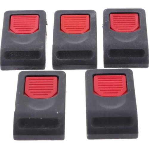 5 PCS Motorcycle Helmet Speed Clip Chin Strap Buckle Quick Release Black
