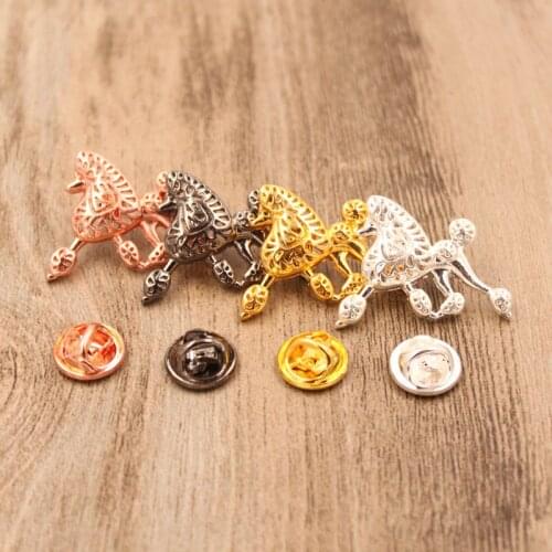 Mdogm 2019 Poodle Dog Animal Brooches And Pins Suit Cute Funny Metal Small Father Party Collar Badges Gift For Male Men B012