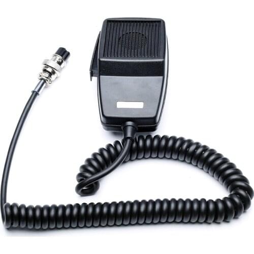 CB-507 Microphone Mic Speaker PTT Round 4 Pin Connector Mobile Radio for Walkie Talkie Cobra Uniden Galaxy Car CB Two Way Ham