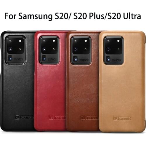 Case for Samsung Galaxy S20 / S20 Ultra / S20 Plus Genuine Leather Vintage Flip Back Cover Phone Case for Samsung Galaxy S20