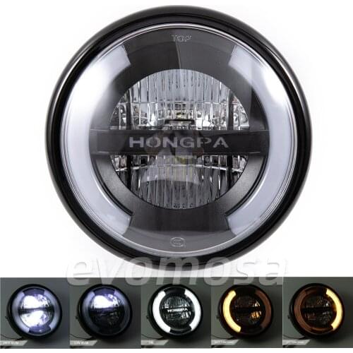 7.5" Motorcycle Headlight for Harley Touring Road King Ultra Classic Electra Street Glide Tri Cvo Heritage Softail Slim Deluxe