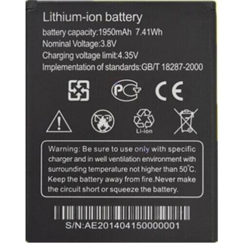Jinsuli 10pcs Original Thl T5 1950mah Battery New Batteries for Thl T5s Smart Mobile Phone + free Shipping Tracking Number