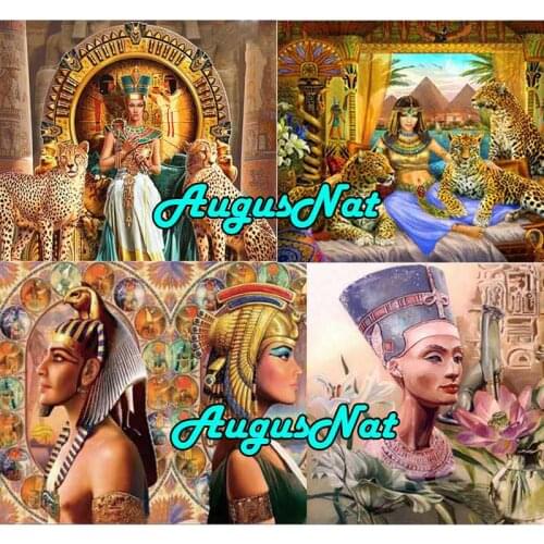 Cleopatra diamond painting egyptian women diamond embroidery cross stitch beauty and beast pictures rhinestones wallpaper large