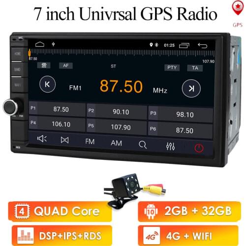 Best Wifi Model Android10.0 Quad-Core 7 Inch Touch-screen Universal Car Stereo Video Receiver GPS Double 2 din GPS Navigation BT