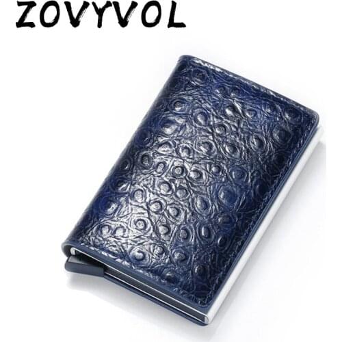 ZOVYVOL Rfid Men Wallets Small Leather Slim Wallets Mini Wallets Thin Money Bag Male Vintage Black Short Purse Card Holder 2020