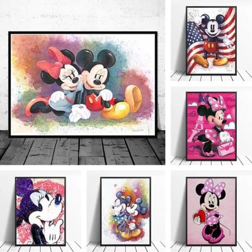 Disney 5D DIY Cartoon Mickey Mouse and Donald Duck Diamond Painting Diamond Embroidery Mosaic Kits for Children Gift Home Decor