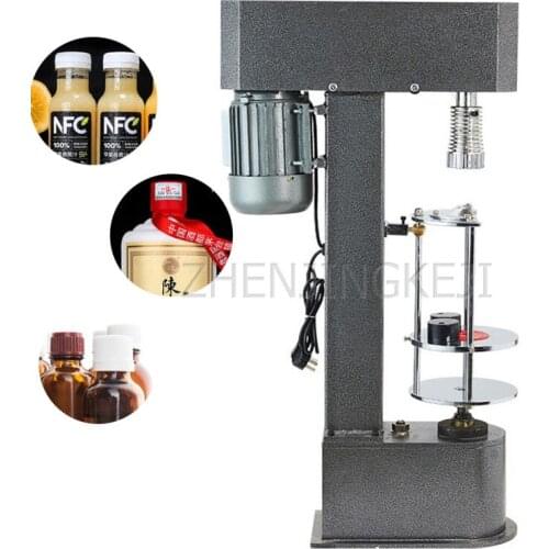 Screw Capping Aluminum Cap Machine White Head Lid Semi-Automatic Locking Sealable Oil Yogurt Fresh Milk Juice Sealing Machine