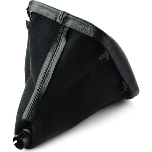 Durable Black Car Shift Knob PU Leather Gear Stick Boot Cover For BMW E30 E34 E36 Z3 X5 Car-styling Interior Accessories