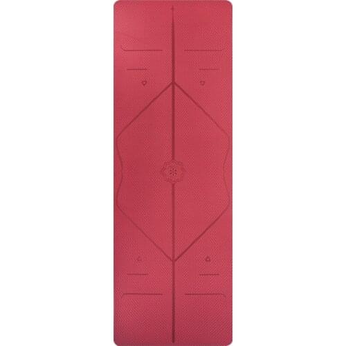 SVANA Yoga Mat Antislip with Position Line