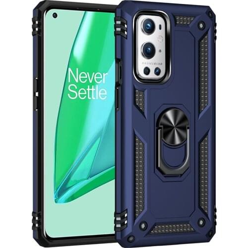 Shockproof Rugged TPU Bumper Ring Stand Fundas PC Cover for One Plus OnePlus9 OnePlus 9 Pro 9pro Case Coque Shell