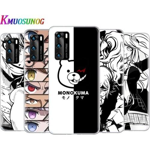Transparent Cover Danganronpa Anime For Huawei P40 Lite E P30 P20 P10 P9 P8 Pro Plus Lite mini 2019 Phone Case