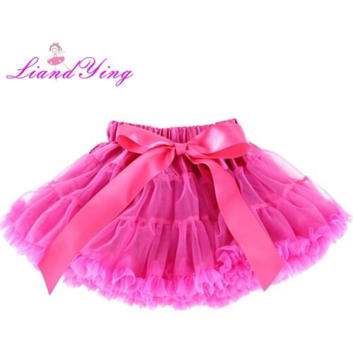 Fluffy Chiffon Pettiskirts Baby Mix Colors Tutu Skirts Girls Princess Dance Party Tulle Skirt Petticoat Wholesale
