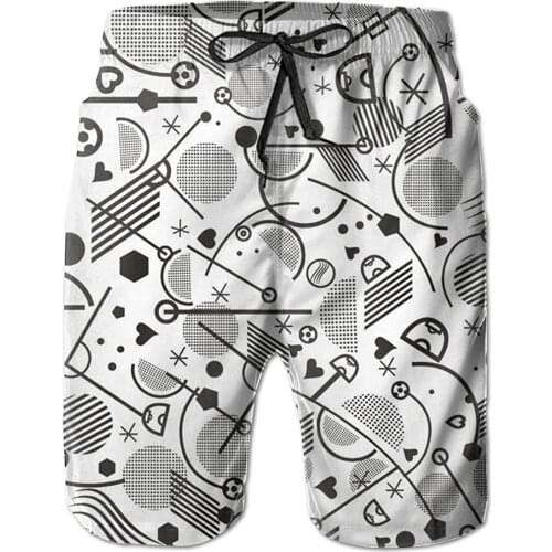 Mens Bandana Swim Shorts Buffalo Green Plaid Summer Beach Shorts Leisure Quick Dry Swimming Pants Swim Shorts Men