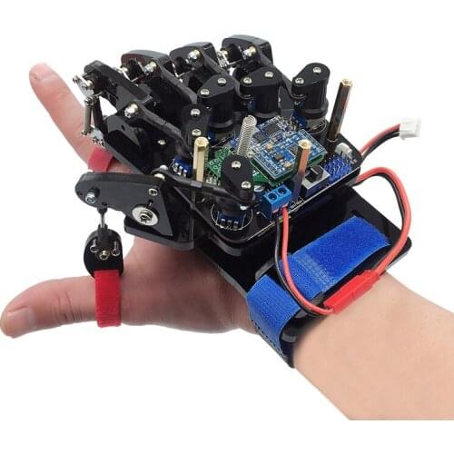 Open source somatosensory gloves wearable mechanical gloves somatosensory control Arduino robot robotic arm control