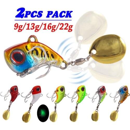 VIB Spinner Fishing Lures With Sequins Sinking Bait Artificial Hard Fish Lures Wobblers Fishing Tackle 9g/13g/16g/22g