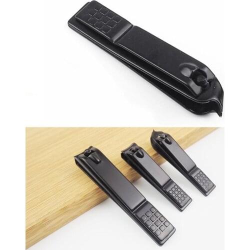 1pcs Black Nail Clipper Professional Manicure Trimmer Hoge Nail Clipper Kwaliteit Teen Nagelknipper Mes Helling & Platte