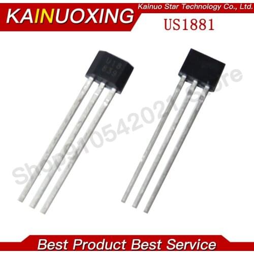 10pcs U18 US1881 TO-92 OH188 1881 U18 TO92 Salao Sensor Hall Effect Sensor Detector Magnetico Do Motor