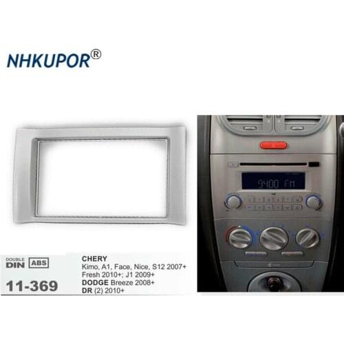 11-369 Car Radio Fascia For CHERY Kimo A1 DODGE Breeze DR (2) Stereo Dash Panel CD Trim Installation Frame Kit