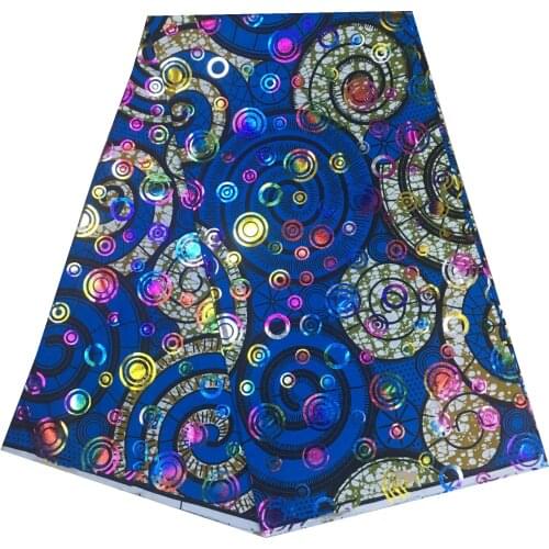 2021 Gold Wax Ankara Prints Fabric Sewing African Dress Tissu Patchwork Making Craft Loincloth 100% Cotton Top Quality Material