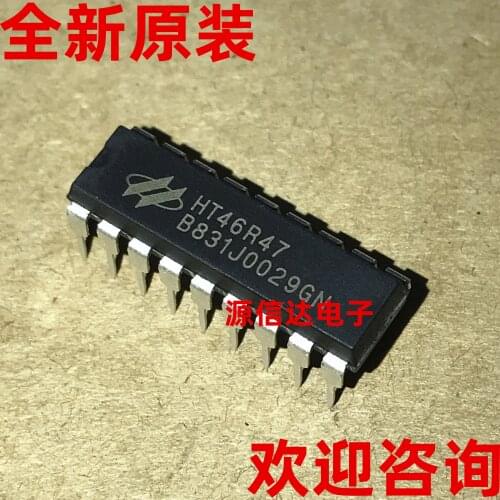 Real picture shooting of new original 46R47 HT46R47 DIP-18 8-bit OTP battery charger controller