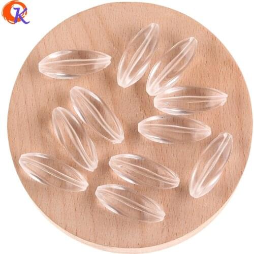 Cordial Design 10x29mm 220Pcs Acrylic Beads/Hand Made/Twisty Shape/Earring Findings/Jewelry Accessories/Clear Bead/DIY Making