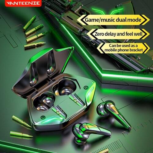 Earphones Wireless Sport Headphones Bluetooth 5.2 Waterproof TWS Earbuds Touch Control Noice Cancelling Game Music Dual Mode