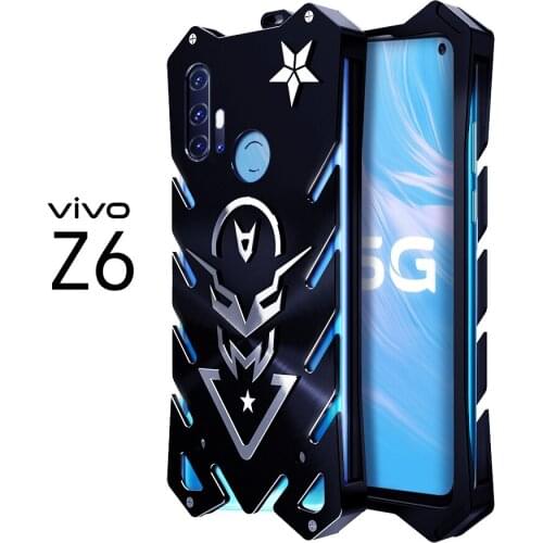 For Vivo Z6 5G Luxury Heavy Duty Armor Metal Aluminum Case For Vivo Z6 Back Cover Case