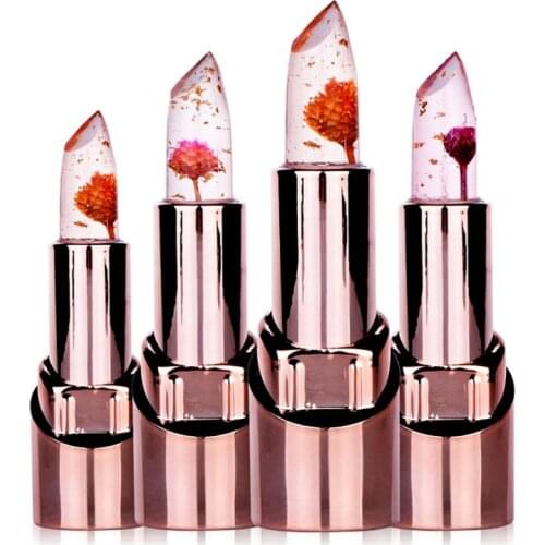 Flower Lipstick Color Changing Labiales Matte Maquiagem Lip Make Up Rouge A Levre Matte Long Lasting Moisture Magic lip balm