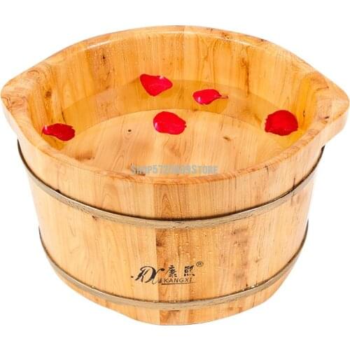 Cedar Foot Soaking Bucket Wooden Foot Soaking Bucket Foot Bath Bucket Small Wooden Basin Foot Bath Bucket Household