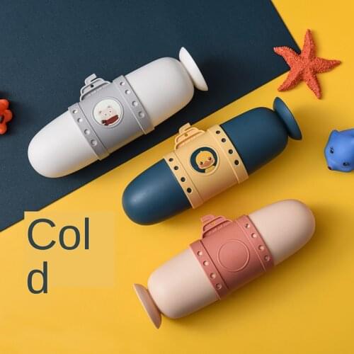 Toothbrush Holder Portable Submarine Dental Case Travel Storage Box Wash Mouth Cup Lovely Couple Tooth Bathroom Brush for Kids