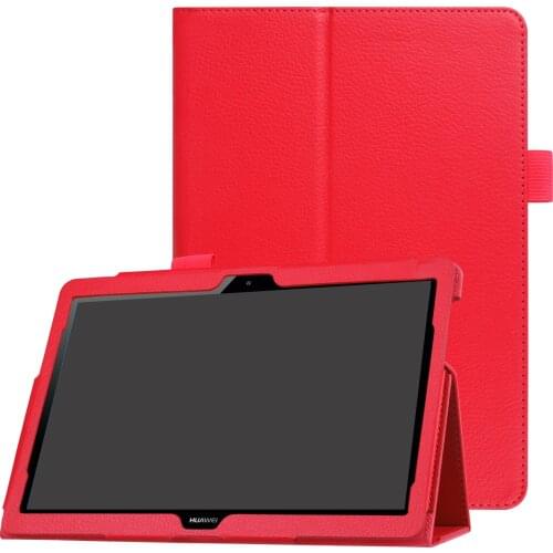 For Huawei T3 8 Litchi Grain Leather Flip Cover Case for Huawei MediaPad T3 8.0 KOB-L09 KOB-W09 tablet case stand cover