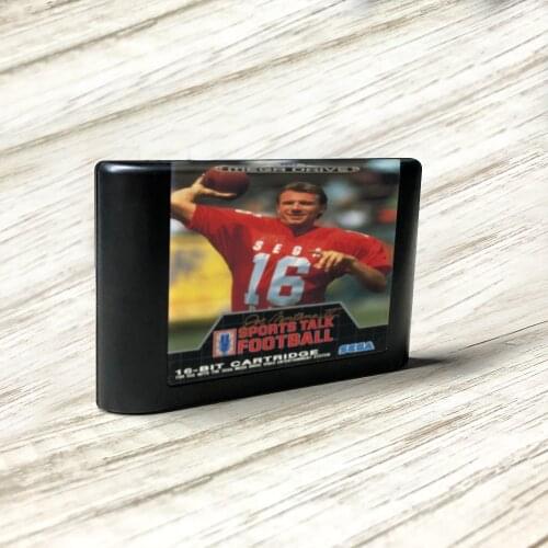 Joe Montana II Sports Talk Football - EUR Label Flashkit MD Card for Sega Genesis Megadrive Video Game Console