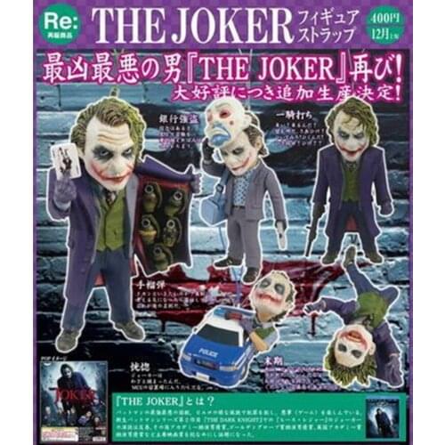 Action Figure Newest Anime bat 5 Types of Clown Joker 5 PCS Set Dolly Boxes and Eggs Model Mini Toy Funny Gift