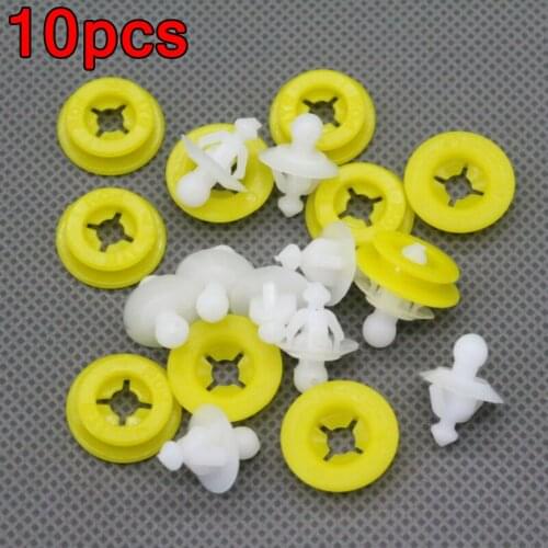 Fender Retainer Clip 30698669 For Volvo v60/xc60/sc90/V40/C30 White+Yellow Car Interior Decor Automotive Goods Car Accessories