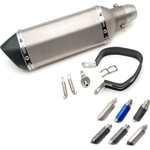 Hot Motorcycle Exhaust Pipe Modify 51MM Motocross Exhaust Muffler For Kawasaki Ninja ER6N 250 300R 300 250R 400R KX65 KX85 2020