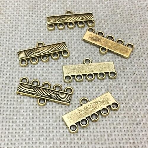 Multilayers pendant bails necklace ends connector links charms necklace bracelet beads holes Clasps Chain jewelry findings craft