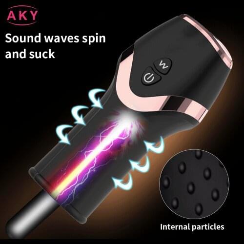 Male Electric Vagina Glans Delay Penis Trainer Masturbator Masturbation Cup Sex Machine 12 Frequency Vibration Sex Toys for Men