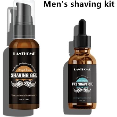 Shaving kit Pre Shave Oil Protects Against Irritation and Razor Burn Premium Shaving Gel for Effortless Smooth Irritation-Free