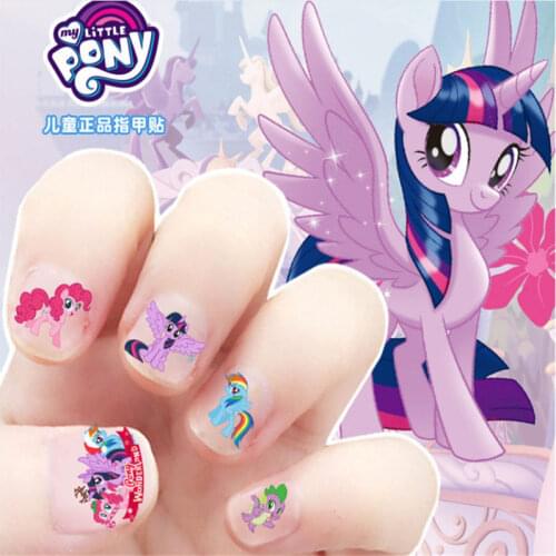 Disney girls frozen Nails Stickers Frozen Princess girls Baby Cartoon Kids Waterproof Elsa Anna Nail Stickers toys