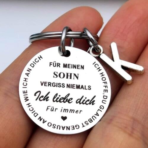 German To My Son and Daughter I Will Always Love You Inspiring Gift Keychain The Best Gift Idea for Kids To Encourage Graduation